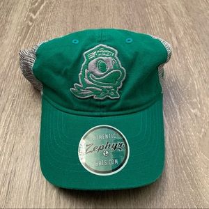 Oregon Ducks NCAA Zephyr Adjustable Curved Bill Trucker Hat Unisex Adult OSFA